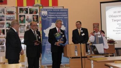 Поздравление члена Общества друзей Тверских карел в Финляндии Мартти Малинена
